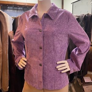 Christopher and Banks Purple Large Blazer